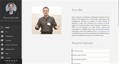 Desktop Screenshot of ipeirotis.com